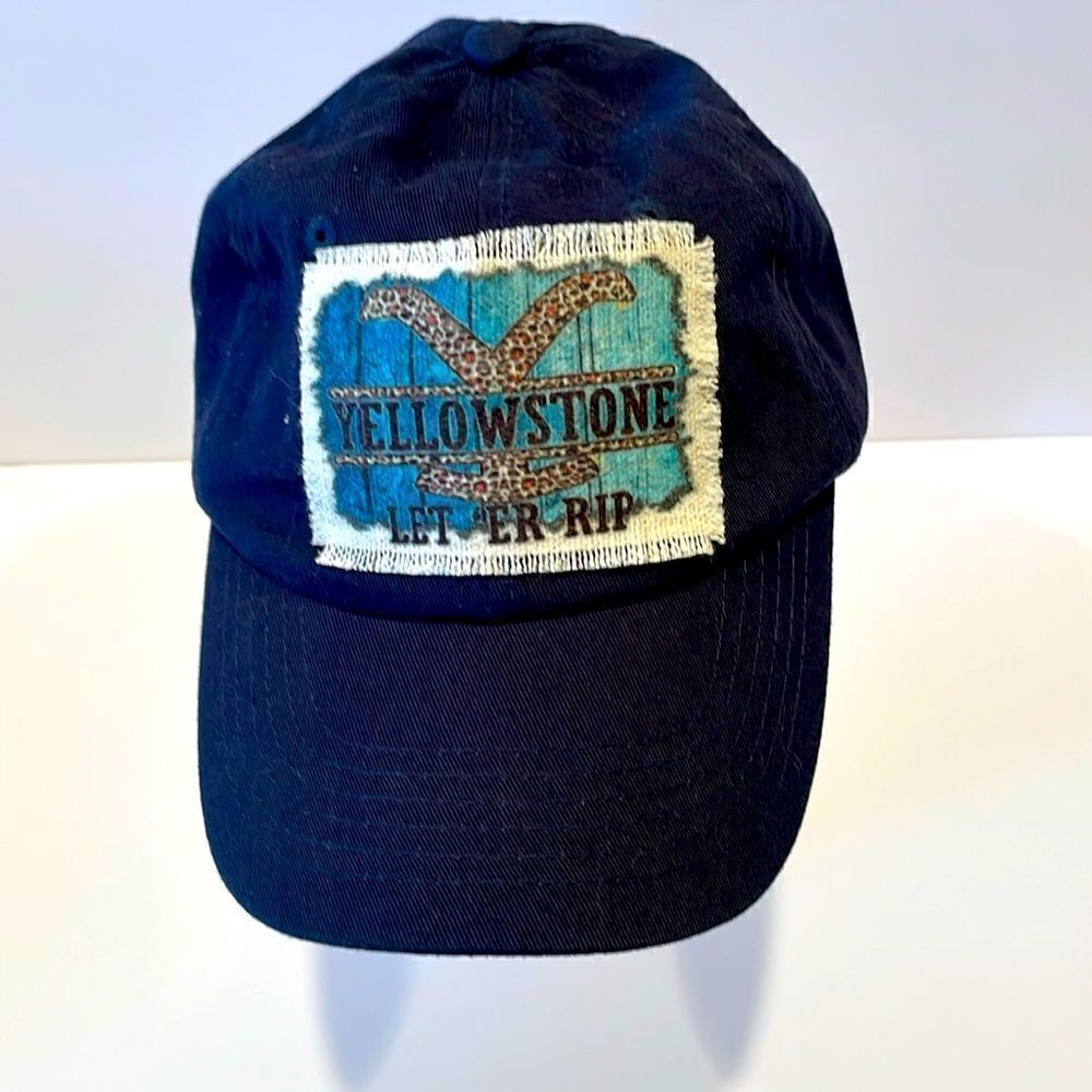 NEW Yellowstone Let -Er-rip baseball cap hat  Blue